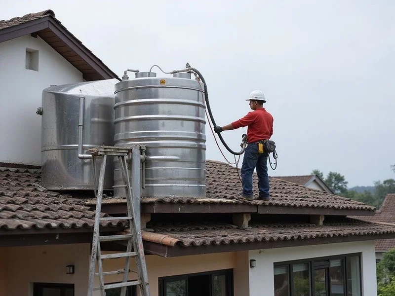 Water Tank Cleaning & Replacement - Puchong work sample