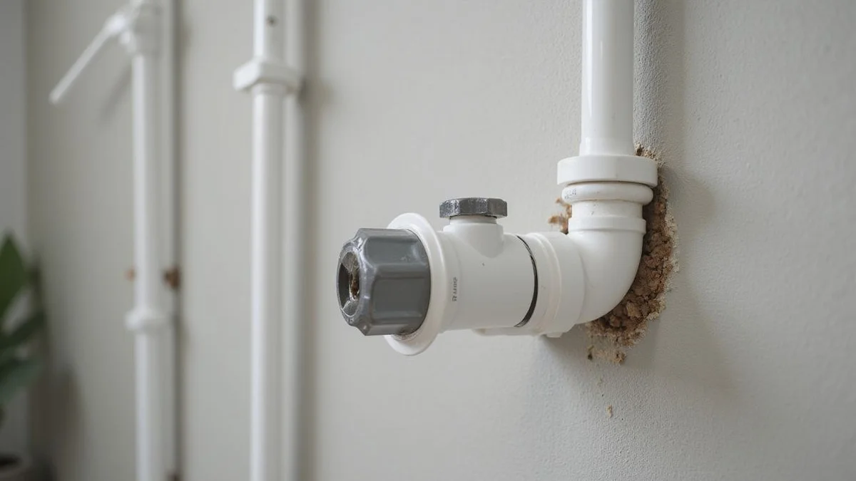 New PE pipework installed during a home repipe